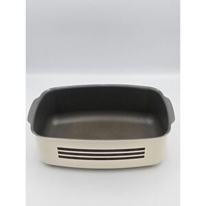 Vintage West Bend White Black Brown skillet pan Non Stick